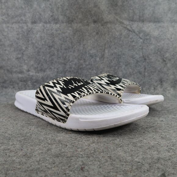 Nike Shoes Womens 10 Sandals Slides Benassi Sport Recovery Comfort Casual Print - Picture 1 of 11